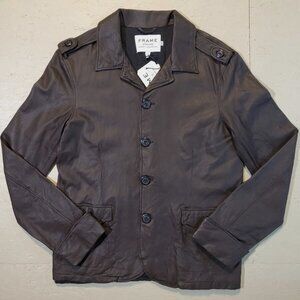 Frame Atelier Brown Lamb Leather Jacket NWT | M